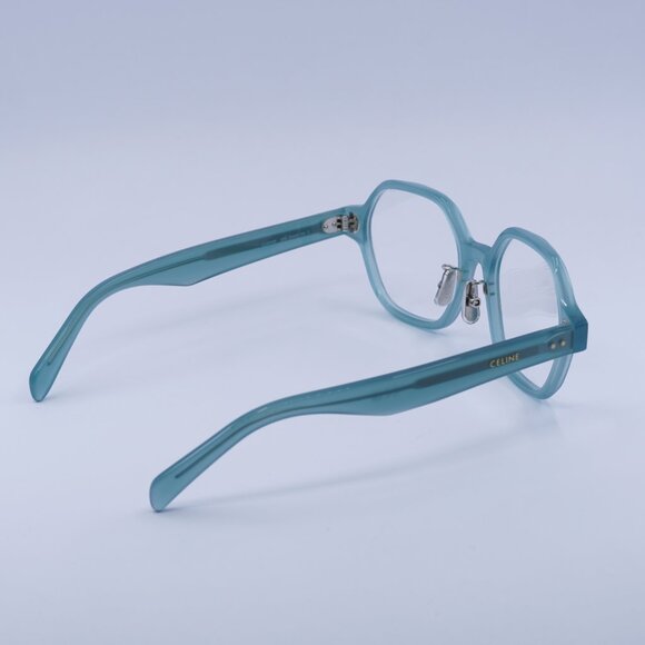 🕶️ New Celine CL50142F 093 Eyeglasses - Shiny Lime Transparent Frame - Picture 9 of 10